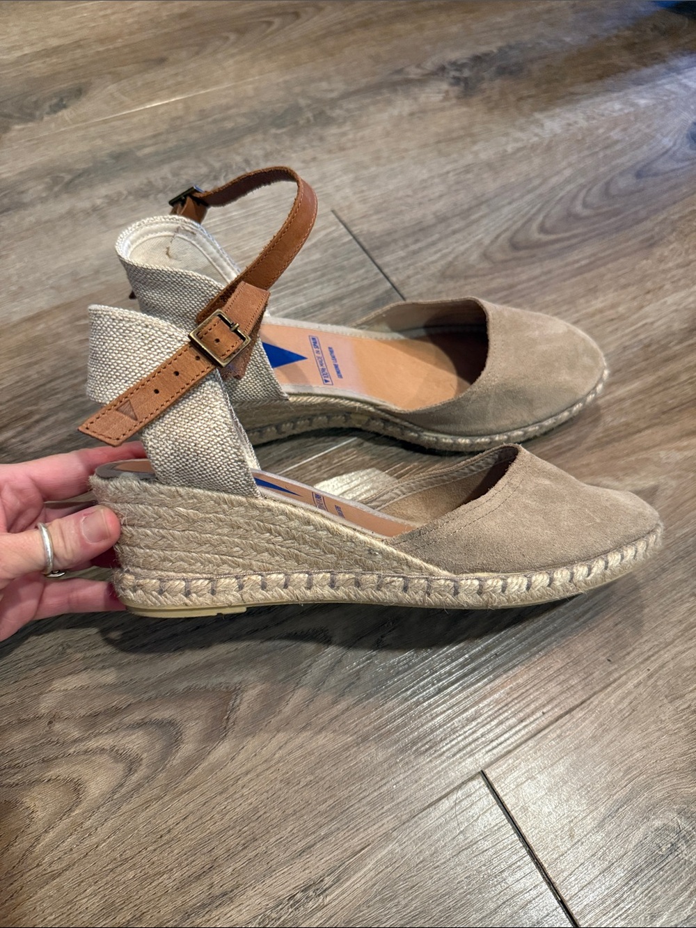 Verbenas Made in Spain Malena Wedge Sandals -
Leather Size 40 , 9